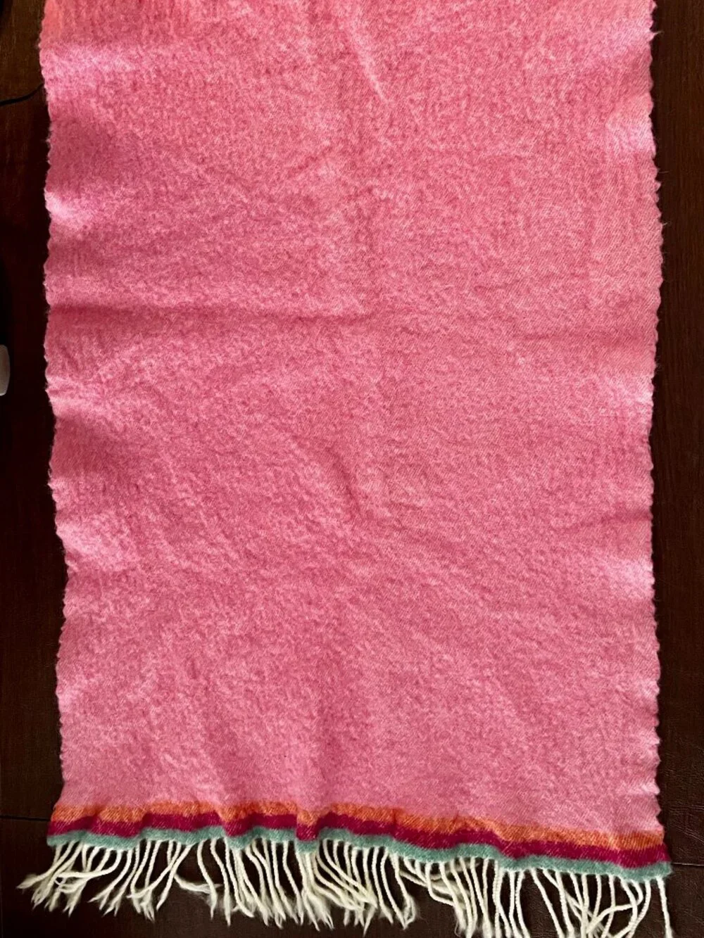 McNutt of Donegal 100% Lambswool Baby Blanket Pink Handmade in Ireland